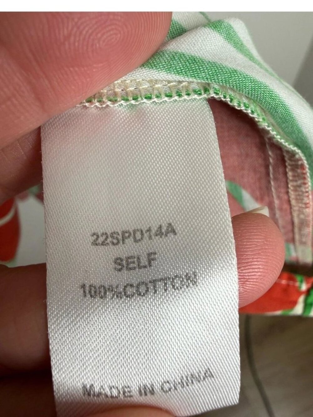 Hunter Bell Colby Midi Dress - Green Striped Cotton Sz Medium - Picture 8 of 10